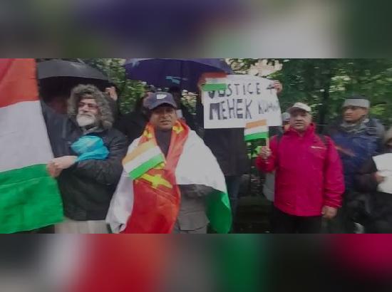 Protest outside Pak High Commission in London to seek justice for Mehak Kumari


