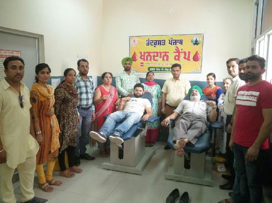 Blood Donation Camp Organized at Banga To Mark World Blood Donors Day