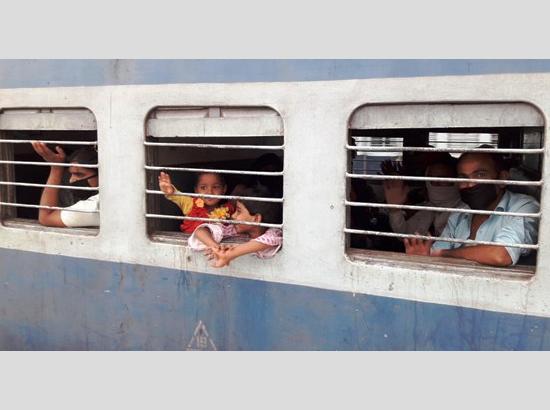 15th Shramik Express with 1,600 passengers on board leaves for Bihar from Ferozepur