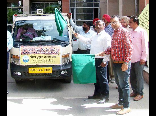 DC Bti flagged off Van to create awareness on ill effects of stubble burning
