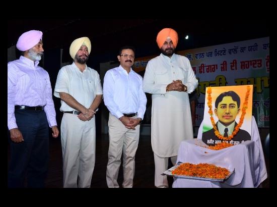 Shaheed Madan Lal Dhingra an inspiration for youth: Navjot Singh Sidhu