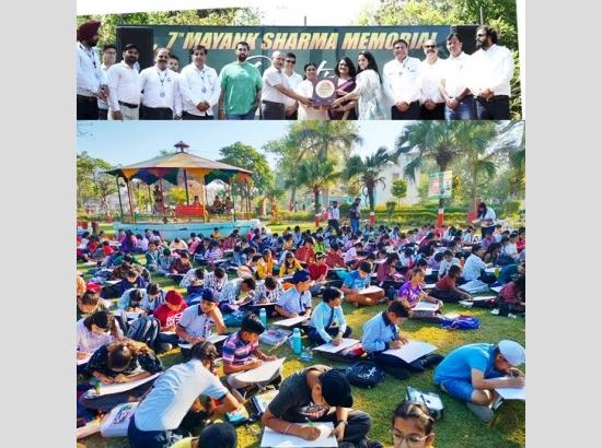 1200 students from 60 schools and colleges participated in 7th MFM Painting Competition 

