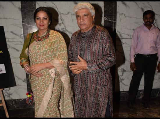 Shabana Azmi and Javed Akhtar - Poonam Dhillon's birthday celebration
