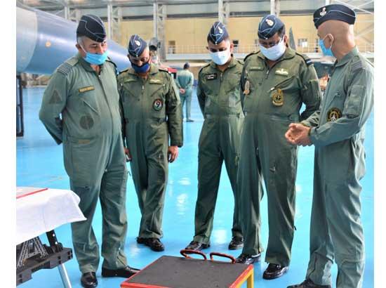 AIR Marshal B Suresh visits AIR force station Halwara 