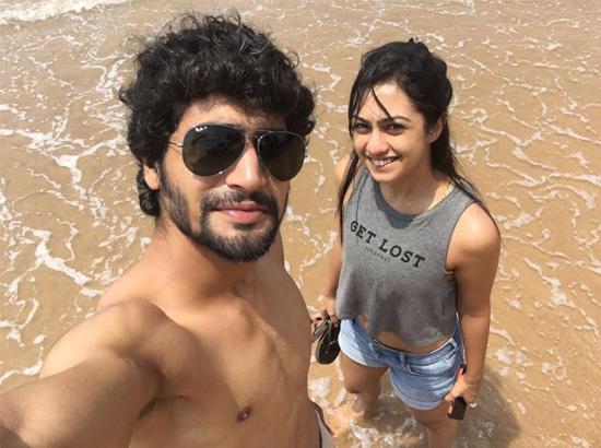 Abigail Pande removes time from her Nagarjun shoot to spend time with boyfriend