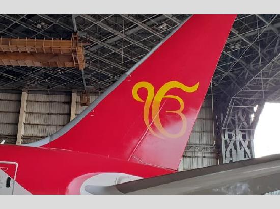 Air India flight from Amritsar to Stansted to carry ੴ  logo on its fin