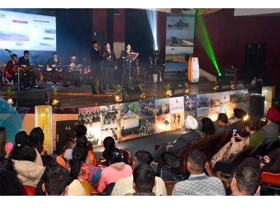 Indian Army Jazz Band enthralled the audience in the Dasmesh Auditorium of Guru Nanak Dev University
