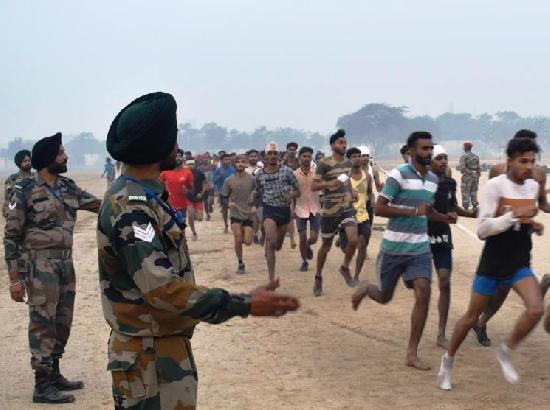  42368 candidates registered in Army Recruitment Rally at Military Station Khasa