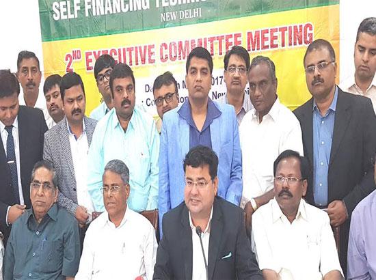 All India Federation of self financed colleges urged Govt to pay attention towards small colleges of the Country