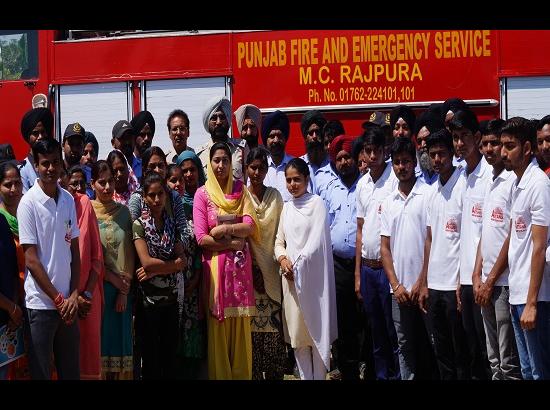 Fire Safety week observed at Aryans Group of Colleges 
