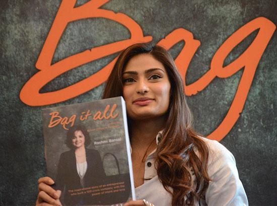 Actress Athiya Shetty at the launch of Nina Lekhi's book 