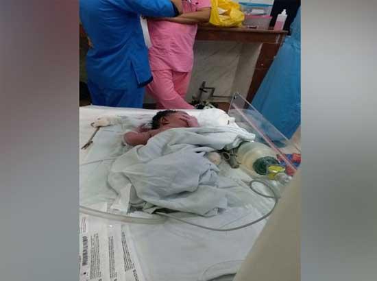 Woman delivers baby amid AIIMS Delhi fire chaos