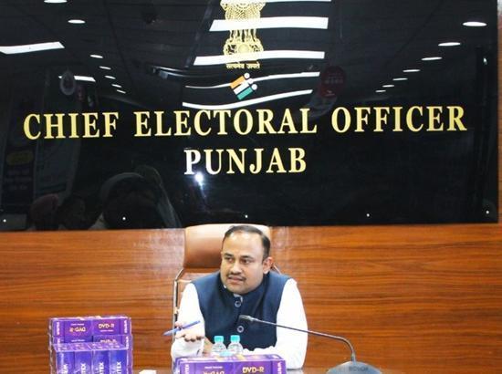 100% webcasting of all polling booths in Punjab: CEO Sibin C 