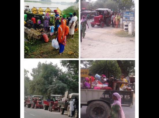 Evacuation process in border villages in Ferozepur after Surgical Attack in J&K