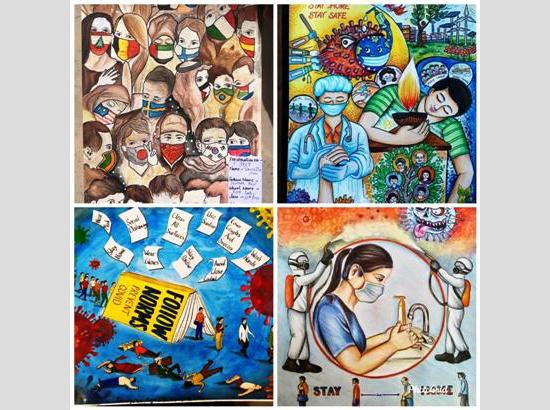Covid warriors hailed through 3rd Online Paintings Competition by Mayank Foundation