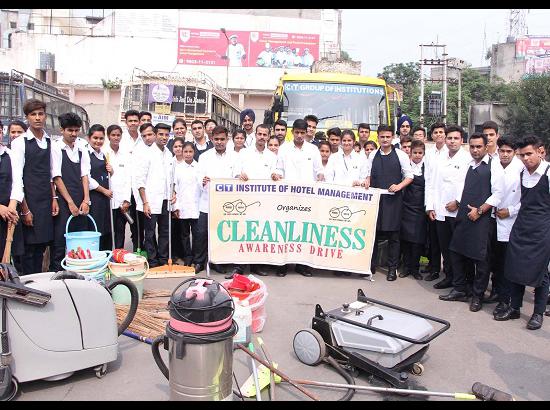 CT Group of Institutions organises a Cleanup drive at Bus Stand