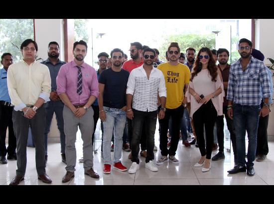 Star cast of upcoming Punjabi movie Thug Life on promotion spree