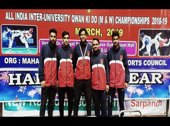 Chandigarh University bags 5 medals at Inter-Varsity Taekwondo Championship