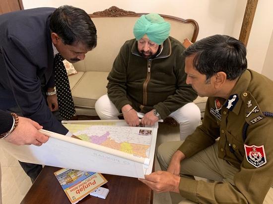 Capt. Amarinder reviews situation with Top brass of Army, Paramilitary & Punjab Police in Jalandhar


