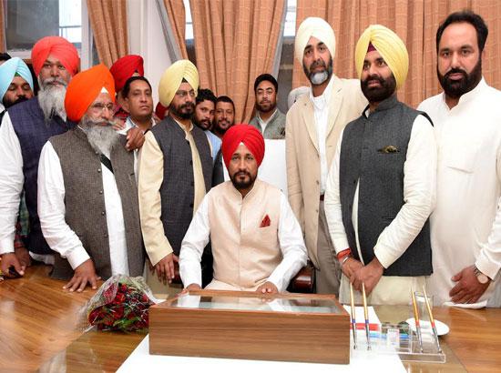 Charanjit Singh Channi assumes charge as Cabinet Minister