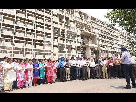 Punjab Civil Secretariat employees observes Anti-Terrorism Day