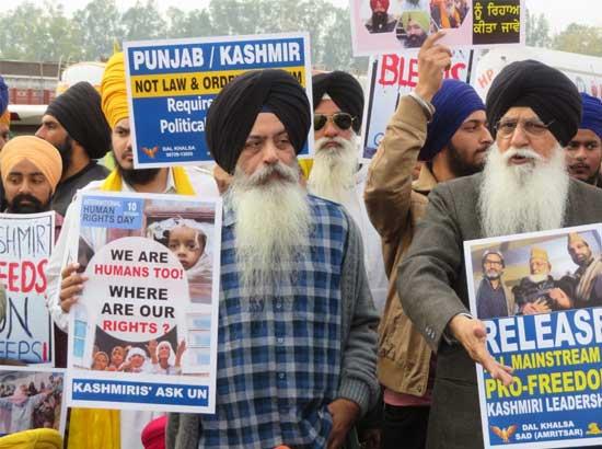 Sikh marchers of Dal Khalsa and Akali Dal (Amritsar) barred from entering J & K

