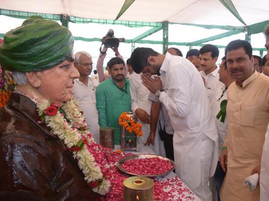 Dushyant Chautala during Sadhbhawna Rally at Karnal