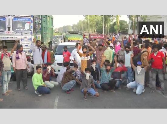 Migrant workers protest in Amritsar