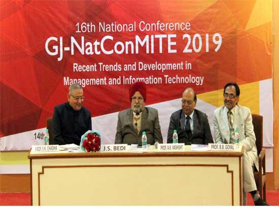 GJIMT organised National Conference on recent trends and development in Management & Information Technology
