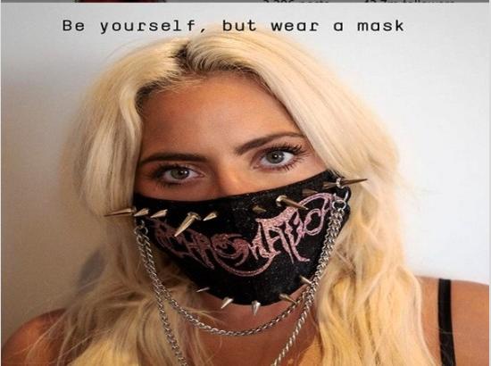 Lady Gaga flaunts 'Chromatica' themed mask, says 'be yourself, but wear a mask!'