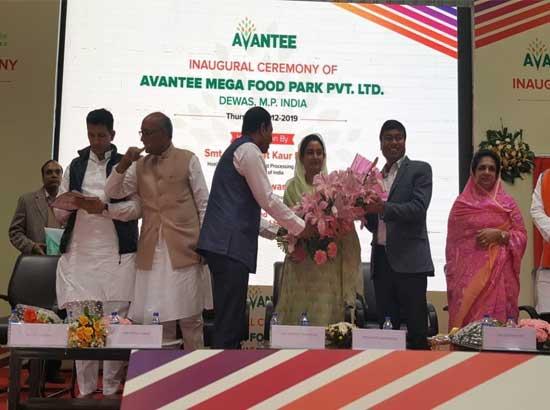 Harsimrat Badal inaugurates Rs 150 crore mega food park at Dewas
