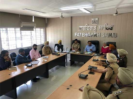 IG holds review of law and order meeting with DC & SSP
