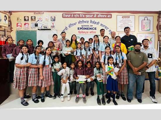 Under ‘Gifting Smiles Project, 70 Govt school girls students get kits