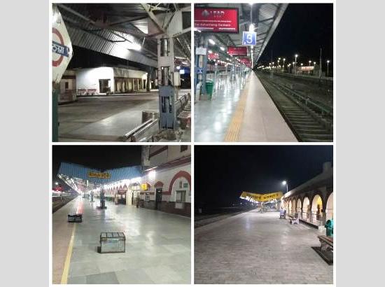 ‘Janata Curfew’ - No passenger, squatter or vendor at all railway stations in Ferozepur Division (See  Pics)

