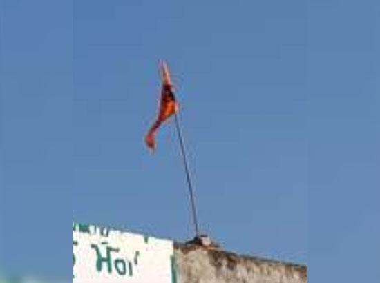 After Moga DC Office, now Khalistani flag seen at a Panchayat Ghar 