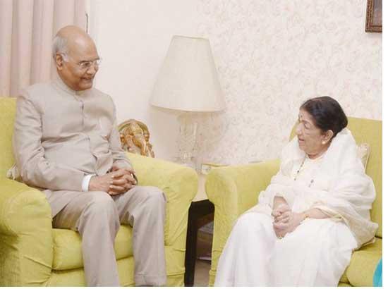 President Kovind meets legendary singer Lata Mangeshkar, wishes her good health
