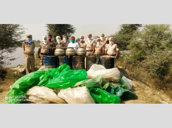 40,000 ltr ‘lahan’ recovered in joint raid by Excise and Police teams