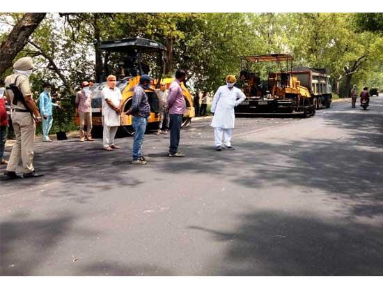 MLA Kuljit Nagra inaugurates Repair work of Sirhind-Patiala 21 KM Road at the cost of Rs. 10 Crore