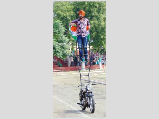 Home-grown stunt biker Mandeep Singh honoured on 73rd Independence Day