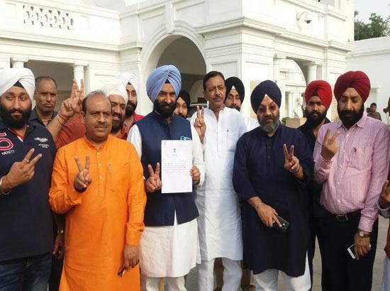 Manjinder Singh Sirsa takes oath as MLA in Punjabi