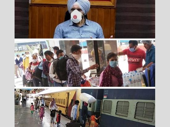 More than 16,000 migrants transported from Ferozepur in 15 Shramik Special trains