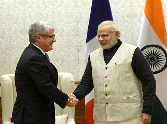 New Delhi: French president's diplometic advisor jacques audibert calls on prime minister Narendra Modi