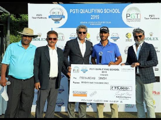 Priyanshu Singh wins honours at PGTI Qualifying School 2019