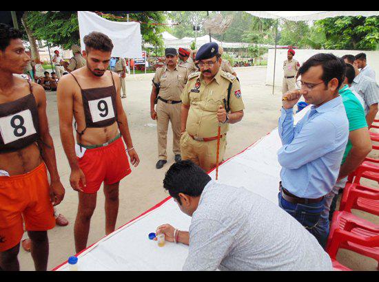 Police recruitment process begins in Ferozepur with Dope Test, 27400 candidates for 182 posts of constables

