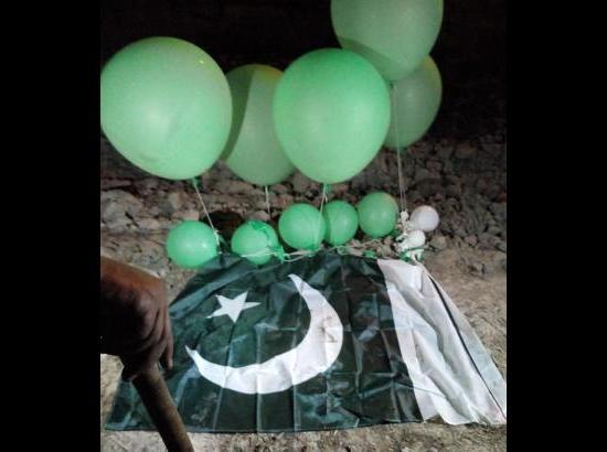 Balloons with Pakistani Flag land in Ferozepur village