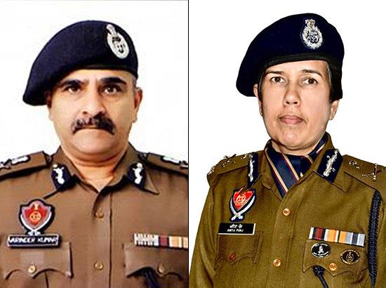 ADGP Varinder Kumar &  Anita Punj to get President’s Police medals for distinguished service



