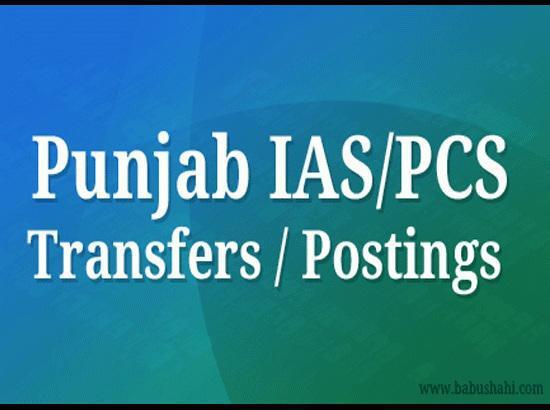 Two Punjab IAS officers transferred
