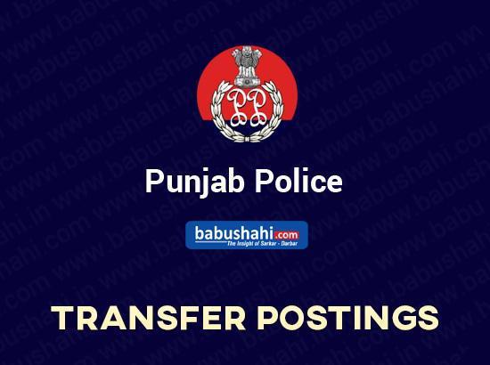 19 Punjab IPS Officers Transferred