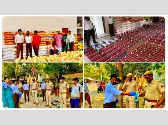 IN ACTION: RSS Swayamsevaks in Bihar distributes grocery kits, masks, and sanitisers