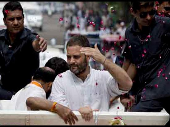 Shoe hurled at Rahul Gandhi in UP; Youth detained